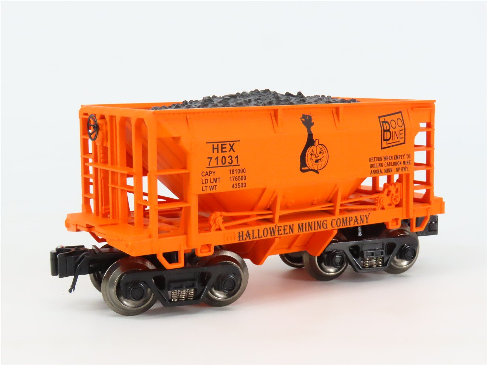 O Gauge 3-Rail Ariso-Craft 96772-2 Halloween Ore Car #71031 wLoad