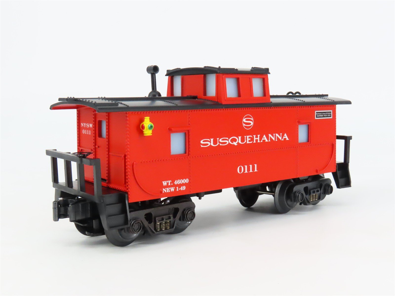 O Gauge 3-Rail Aristo-Craft RMT-CAB431 NYSW Susquehanna Caboose #0111 wLight