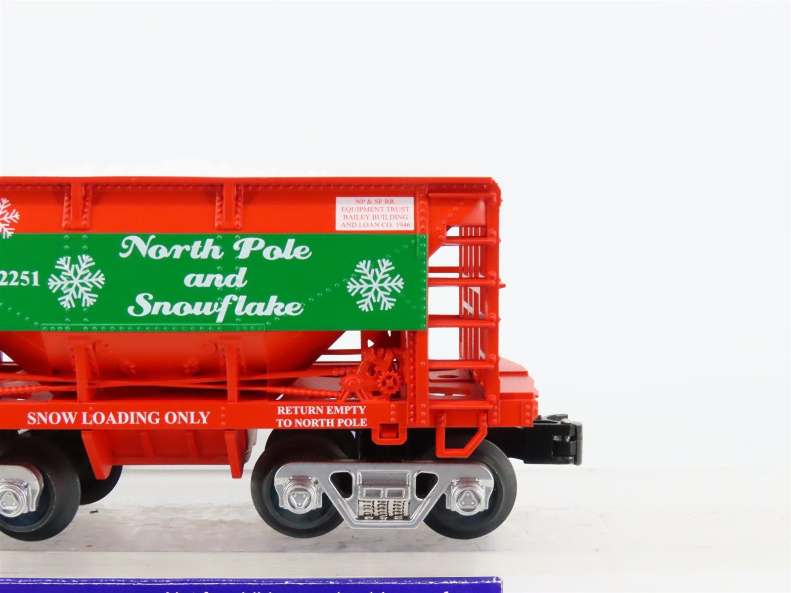 O Gauge 3-Rail Aristo-Craft 96750-1 NP&SF Christmas 70-Ton Ore Car #12251
