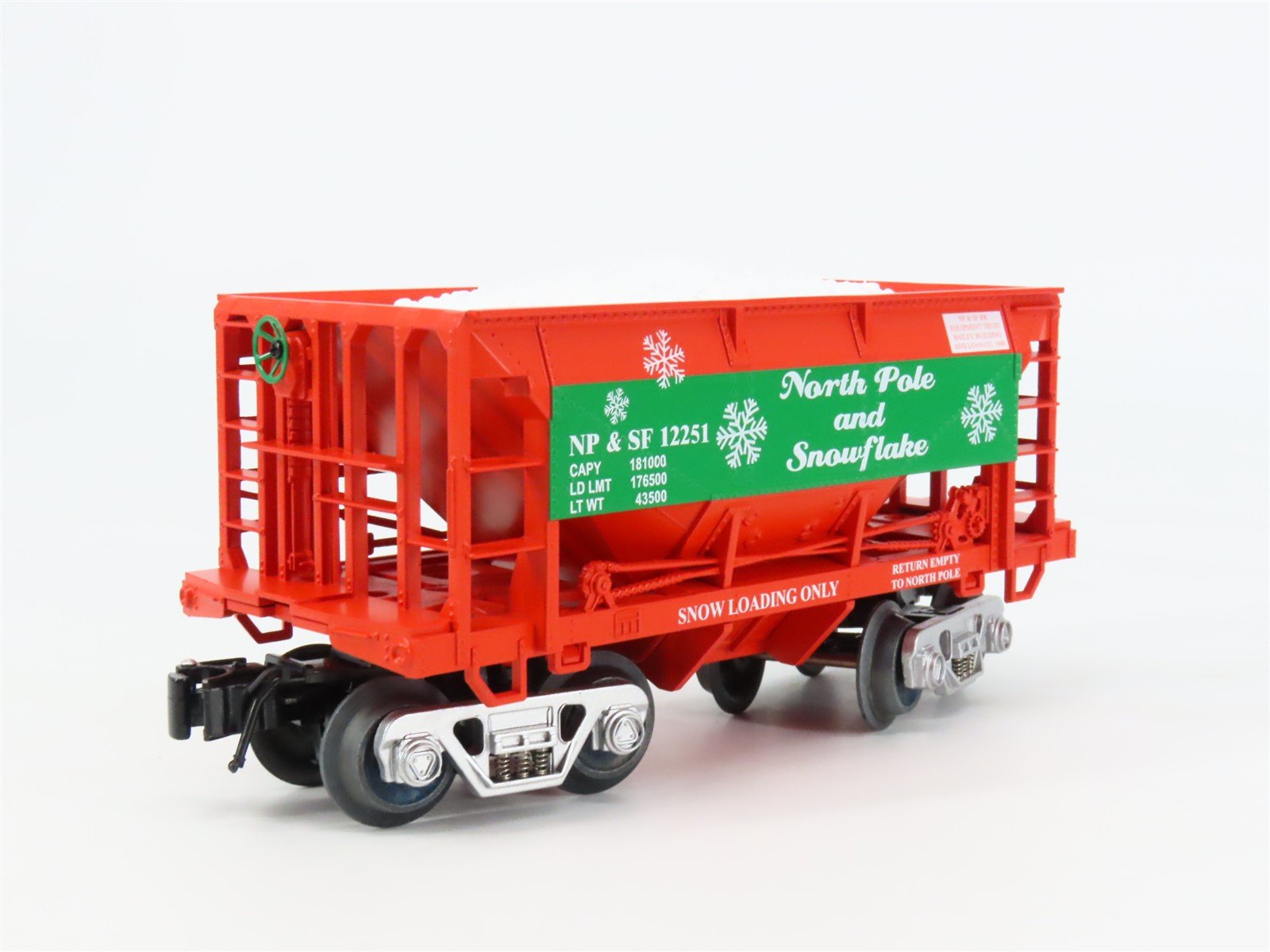 O Gauge 3-Rail Aristo-Craft 96750-1 NP&SF Christmas 70-Ton Ore Car #12251