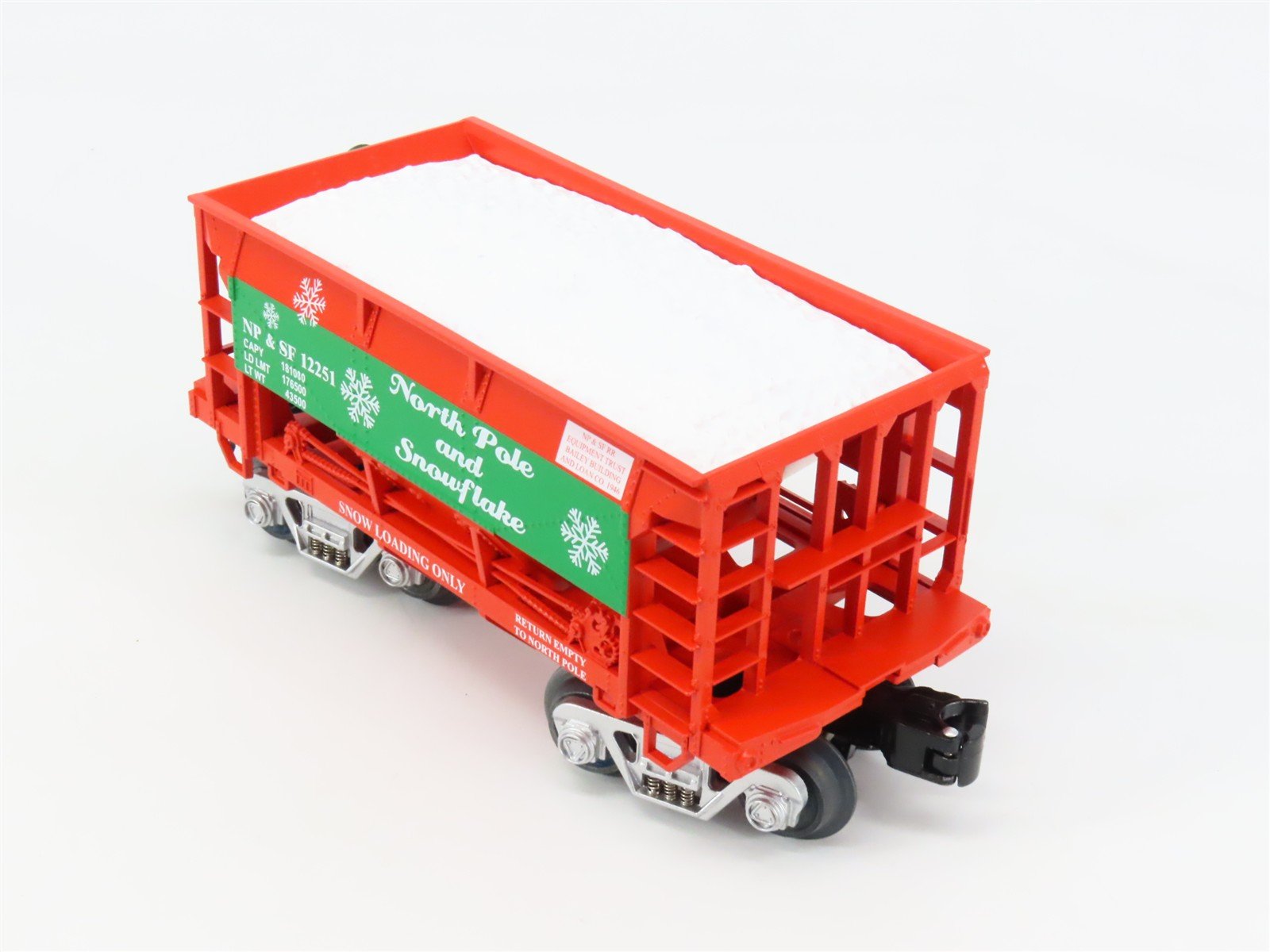 O Gauge 3-Rail Aristo-Craft 96750-1 NP&SF Christmas 70-Ton Ore Car #12251