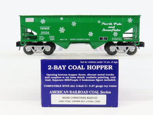 O Gauge 3-Rail Aristo-Craft 96250 NP&SF Christmas 2-Bay Hopper Car #23124 wLoad