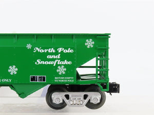 O Gauge 3-Rail Aristo-Craft 96250 NP&SF Christmas 2-Bay Hopper Car #23124 wLoad