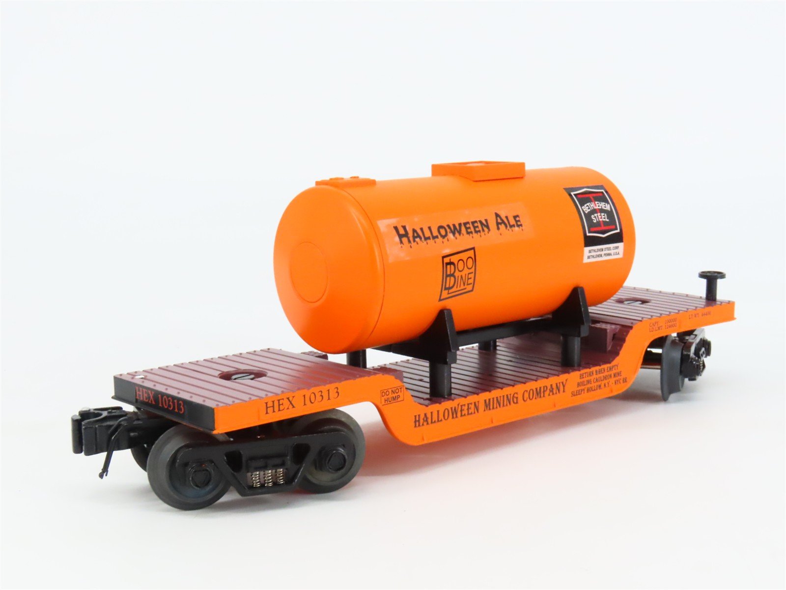 O Gauge 3-Rail Ariso-Craft 96572 RMT Halloween Depressed Flatcar #10314