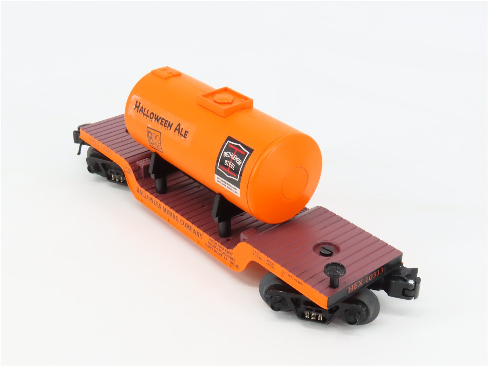 O Gauge 3-Rail Ariso-Craft 96572 RMT Halloween Depressed Flatcar #10314