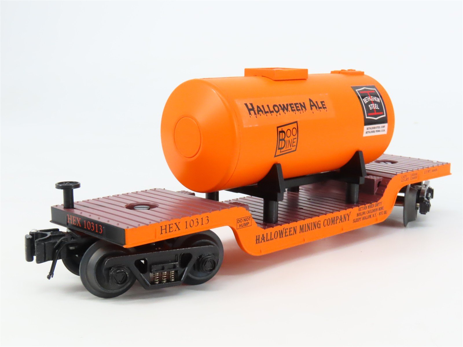 O Gauge 3-Rail Ariso-Craft 96572 RMT Halloween Depressed Flatcar #10314
