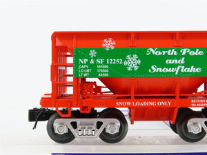 O Gauge 3-Rail Ariso-Craft 96750-2 NP&SF Christmas 70-Ton Ore Car #12252 wLoad