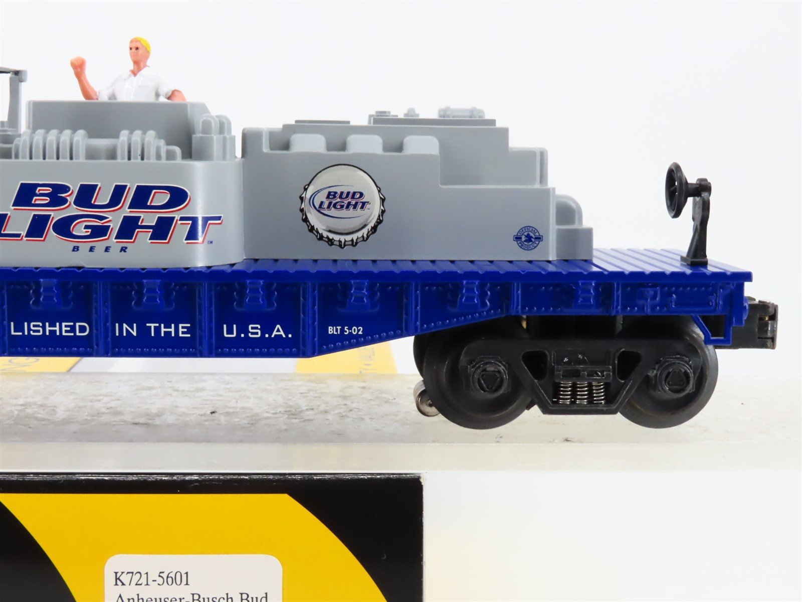 O Gauge 3-Rail K-Line K721-5601 Anheuser-Busch Bud Light Battle Car #7215601