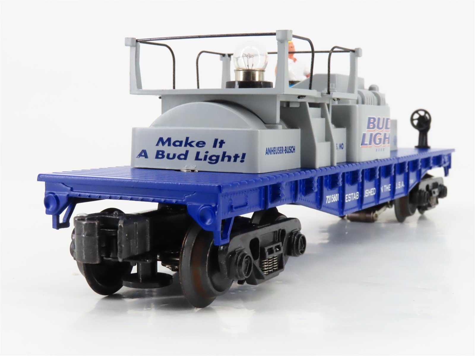 O Gauge 3-Rail K-Line K721-5601 Anheuser-Busch Bud Light Battle Car #7215601