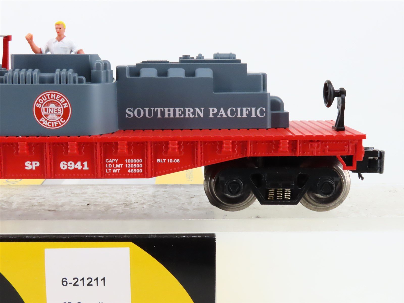 O Gauge 3-Rail K-Line 6-21211 SP Southern Pacific Searchlight Flatcar #6941