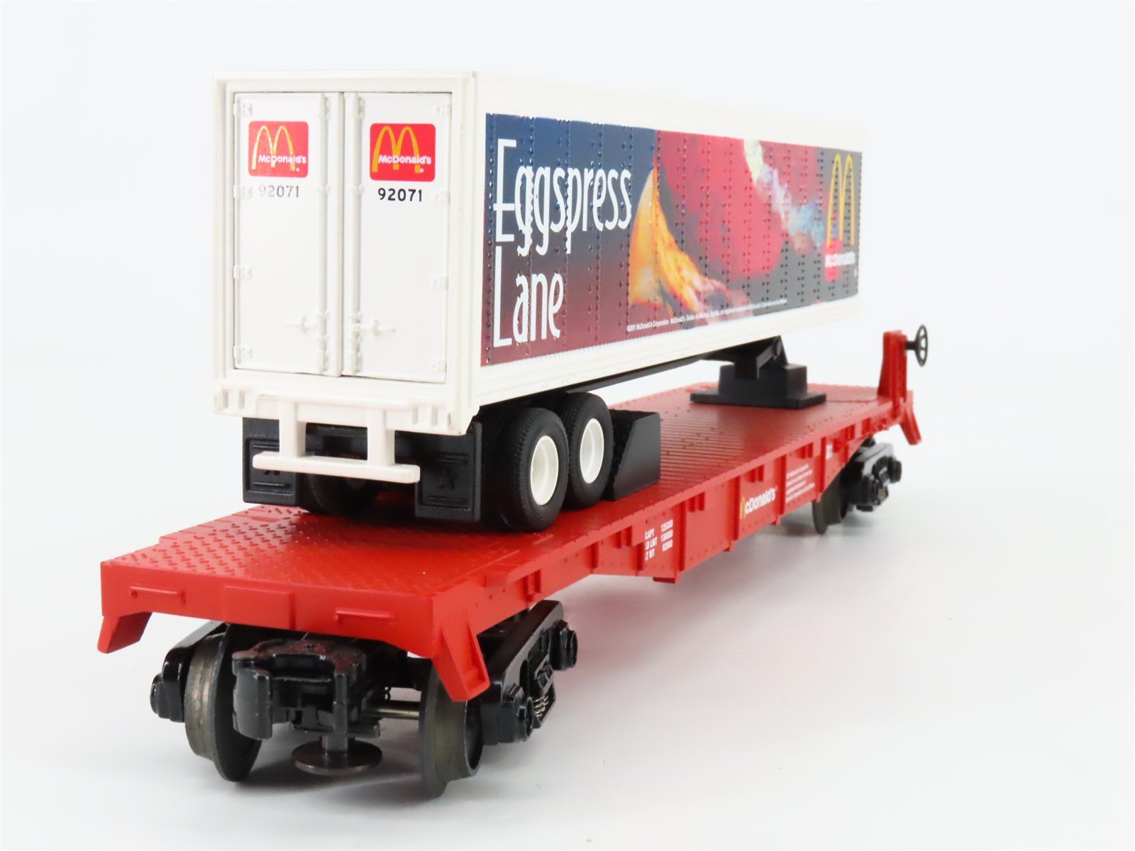 O Gauge 3-Rail MTH Rail King 30-7696 McDonalds Flatcar #2001 w/Trailer