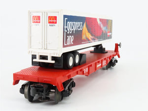 O Gauge 3-Rail MTH Rail King 30-7696 McDonalds Flatcar #2001 w/Trailer