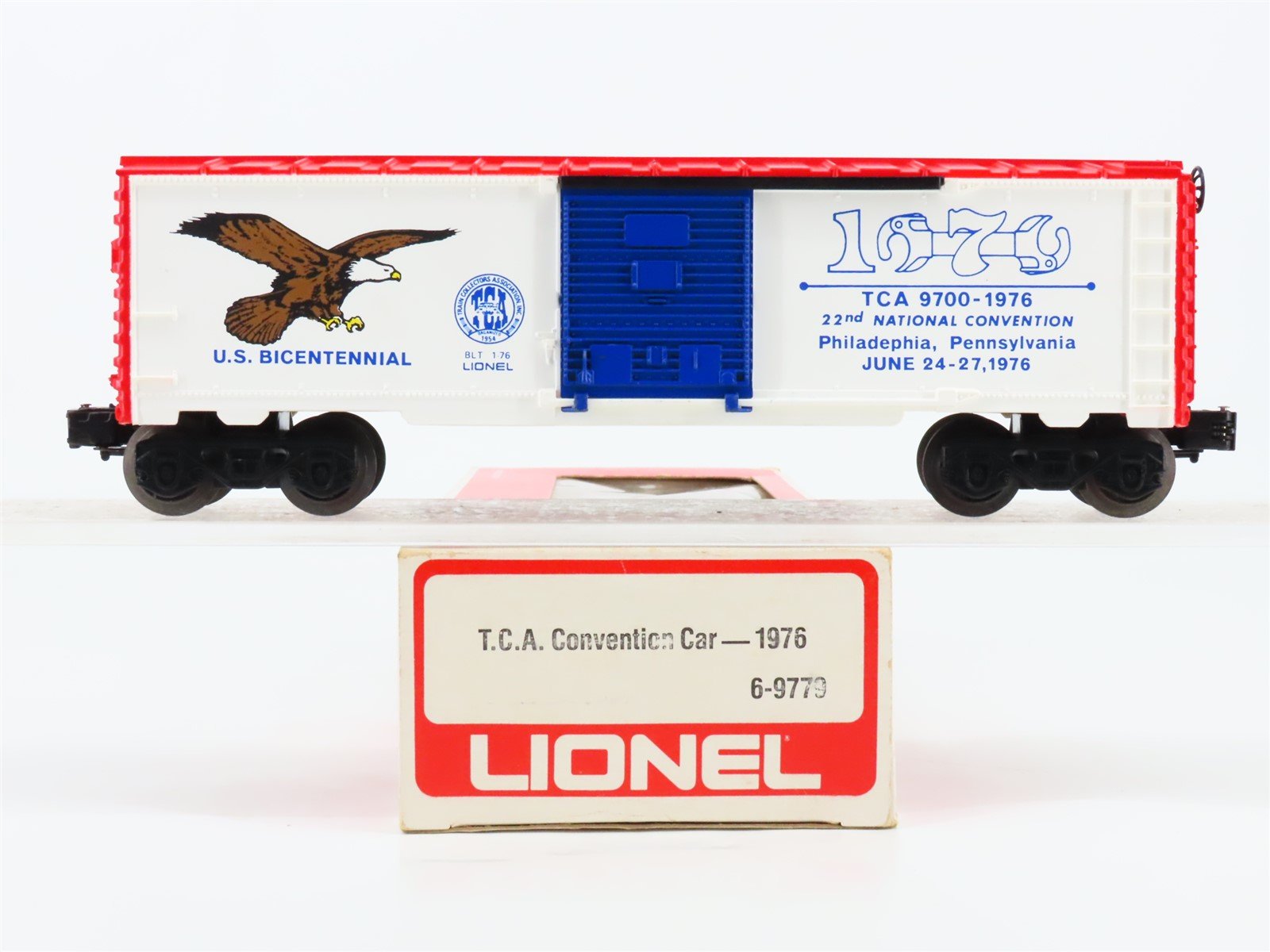 O Gauge 3-Rail Lionel 6-9779 22nd TCA Convention US Bicentennial Boxcar