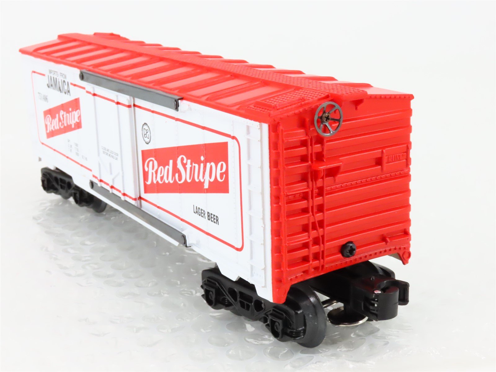 O Gauge 3-Rail Labatts Red Stripe 40' Boxcar #751406