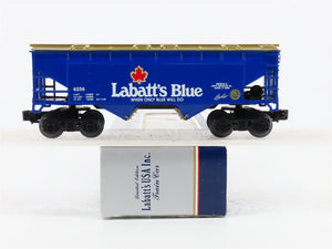 O Gauge 3-Rail Labatt's Blue 2-Bay Open Hopper #6256 w/Coal Load