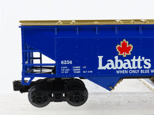 O Gauge 3-Rail Labatt's Blue 2-Bay Open Hopper #6256 w/Coal Load