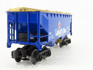 O Gauge 3-Rail Labatt's Blue 2-Bay Open Hopper #6256 w/Coal Load