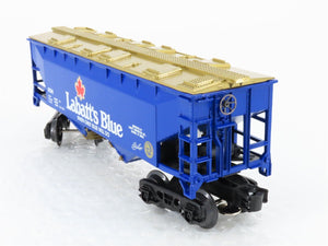O Gauge 3-Rail Labatt's Blue 2-Bay Open Hopper #6256 w/Coal Load