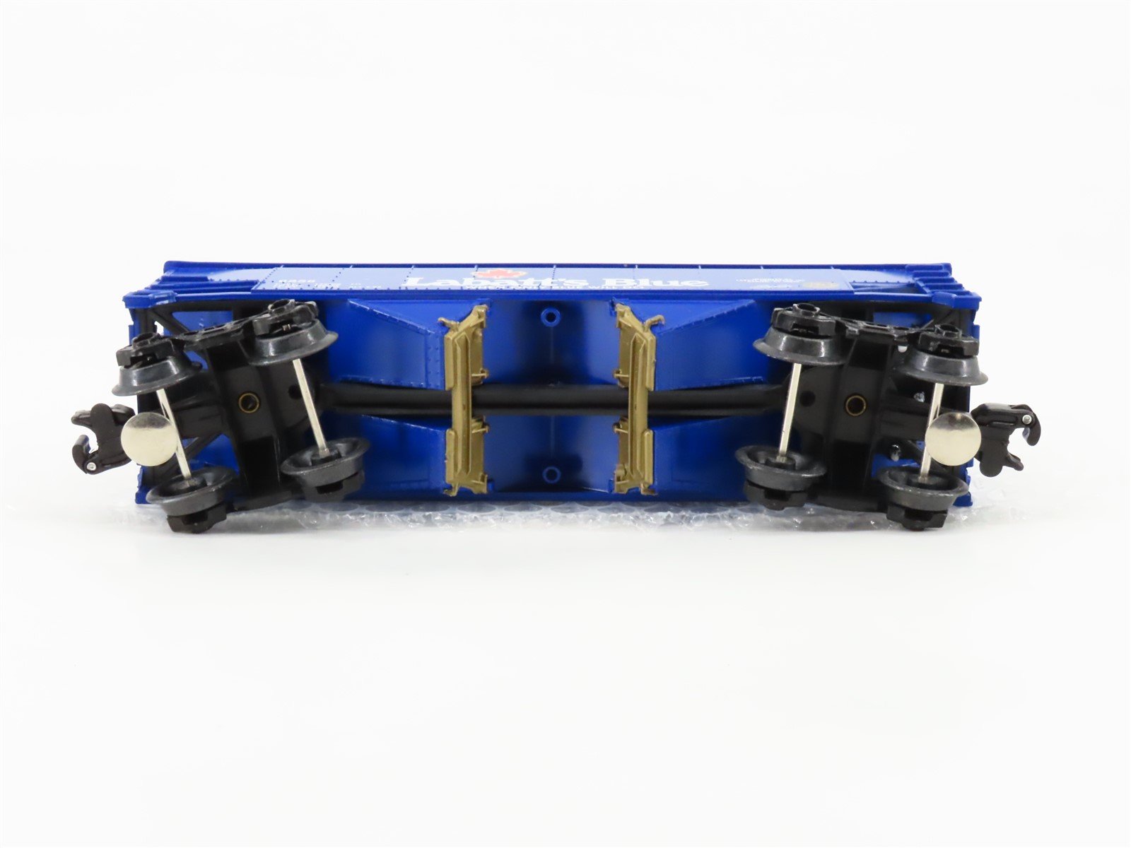 O Gauge 3-Rail Labatt's Blue 2-Bay Open Hopper #6256 w/Coal Load
