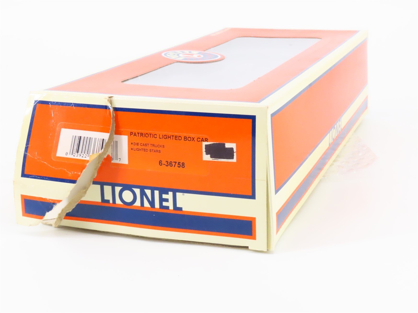 O Gauge 3-Rail Lionel 6-36758 Patriotic Boxcar #36758 w/Lights
