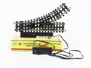 O Gauge 3-Rail Aristo RMT-99764 O31 Remote Switch Lefthand Track Piece