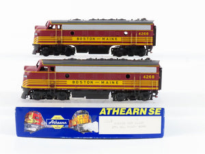 HO Scale Athearn SE 2209 B&M Boston & Maine EMD F7A/A Diesel Locomotive Set