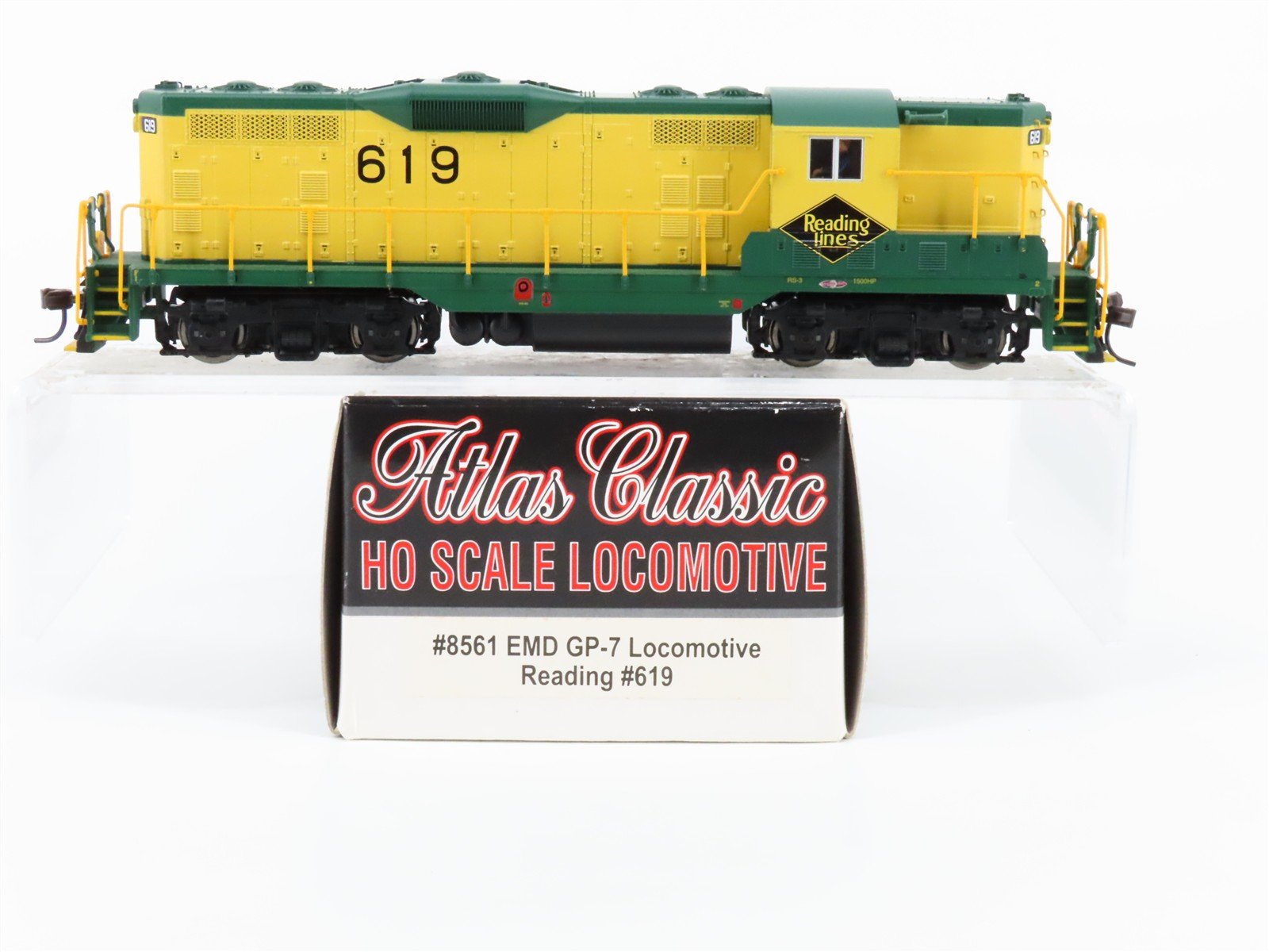 HO Scale Atlas Classic 8561 RDG Reading Lines EMD GP7 Diesel #619 - DCC Ready