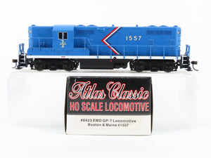 HO Scale Atlas Classic 8423 B&M Boston & Maine EMD GP7 Diesel #1557 - DCC Ready