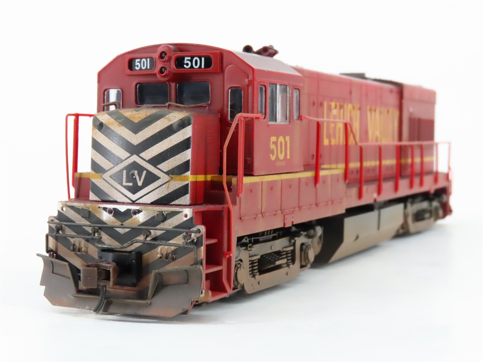 HO Scale Atlas 8661 LV Lehigh Valley GE U23B Diesel #501 - Weathered - DCC Ready