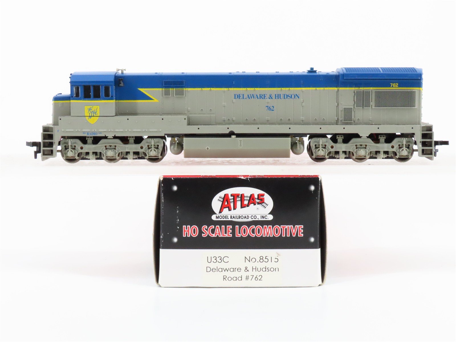 HO Scale Atlas 8515 D&H Delaware & Hudson GE U33C Diesel #762 - DCC Ready