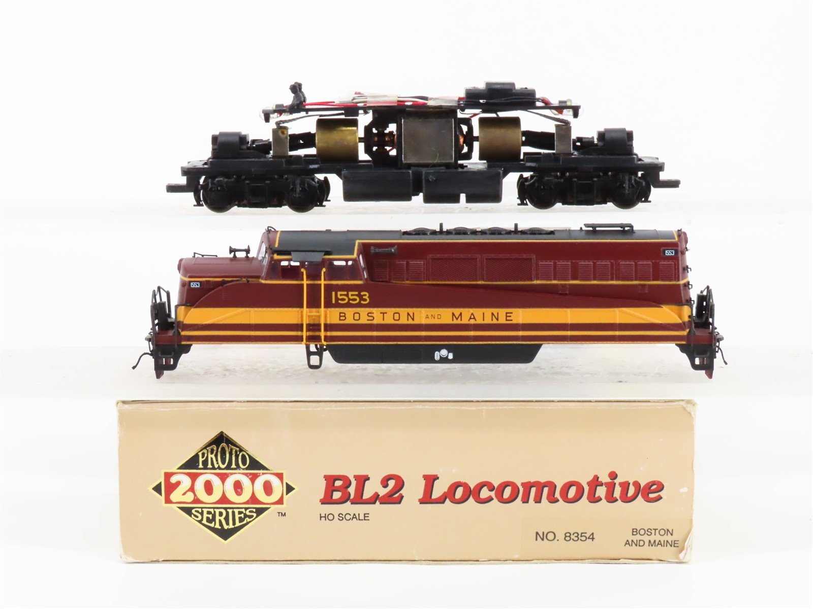 HO Scale Proto 2000 8354 B&M Boston & Maine EMD BL2 Diesel #1553 - BAD GEARS