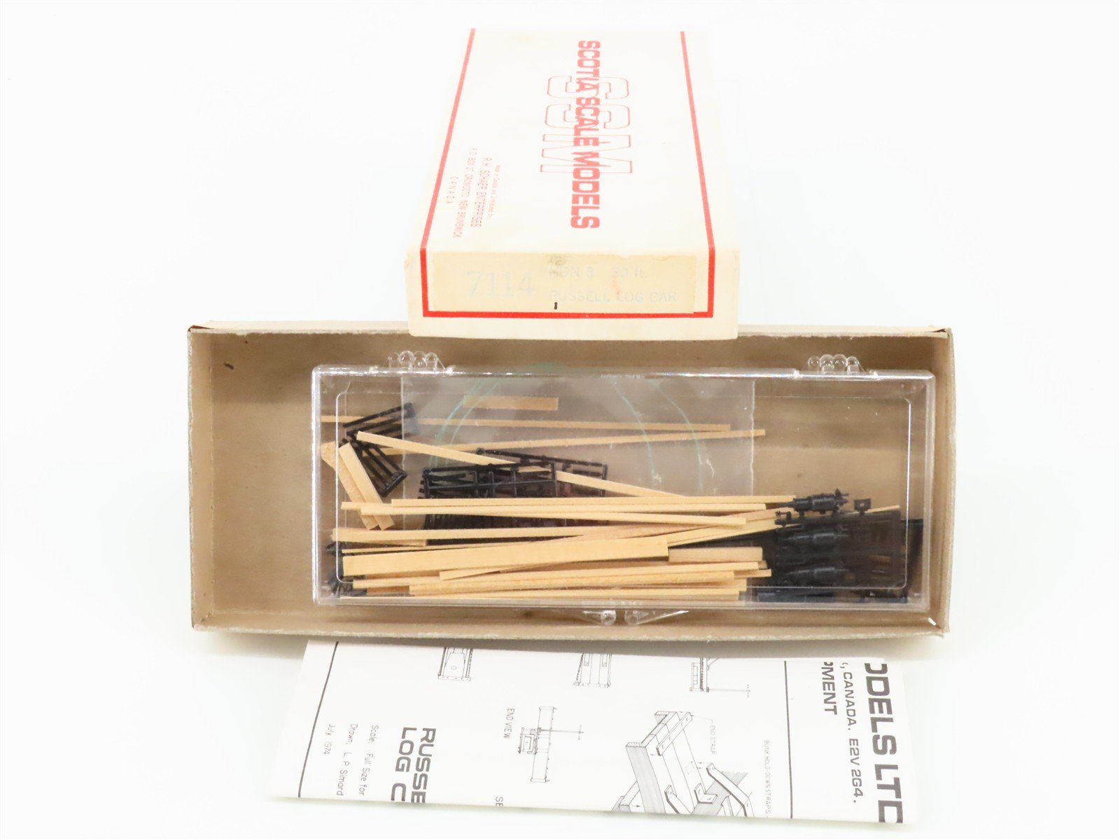 HOn3 Scotia Scale Models Kit 7114 30' Russell Log Car