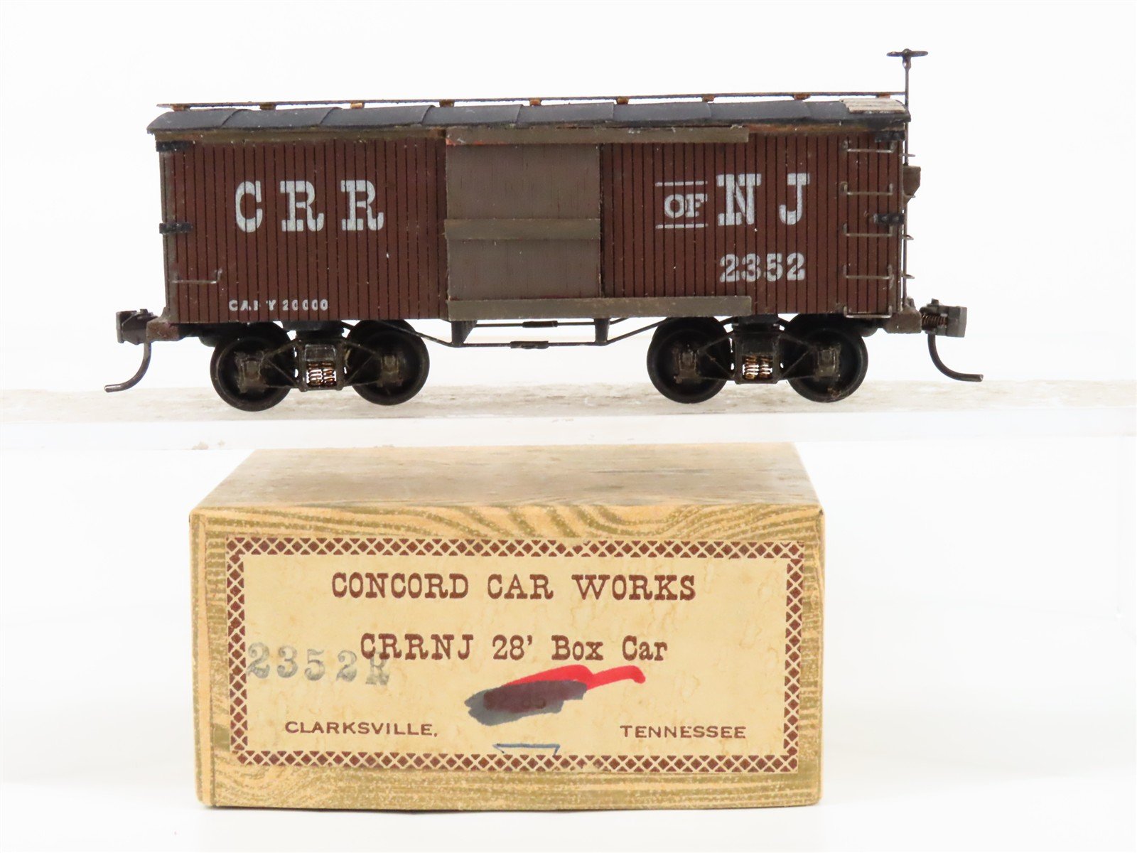 HO Concord Car Works 2352R CRRNJ Central Railroad of New Jersey Box Car #2352