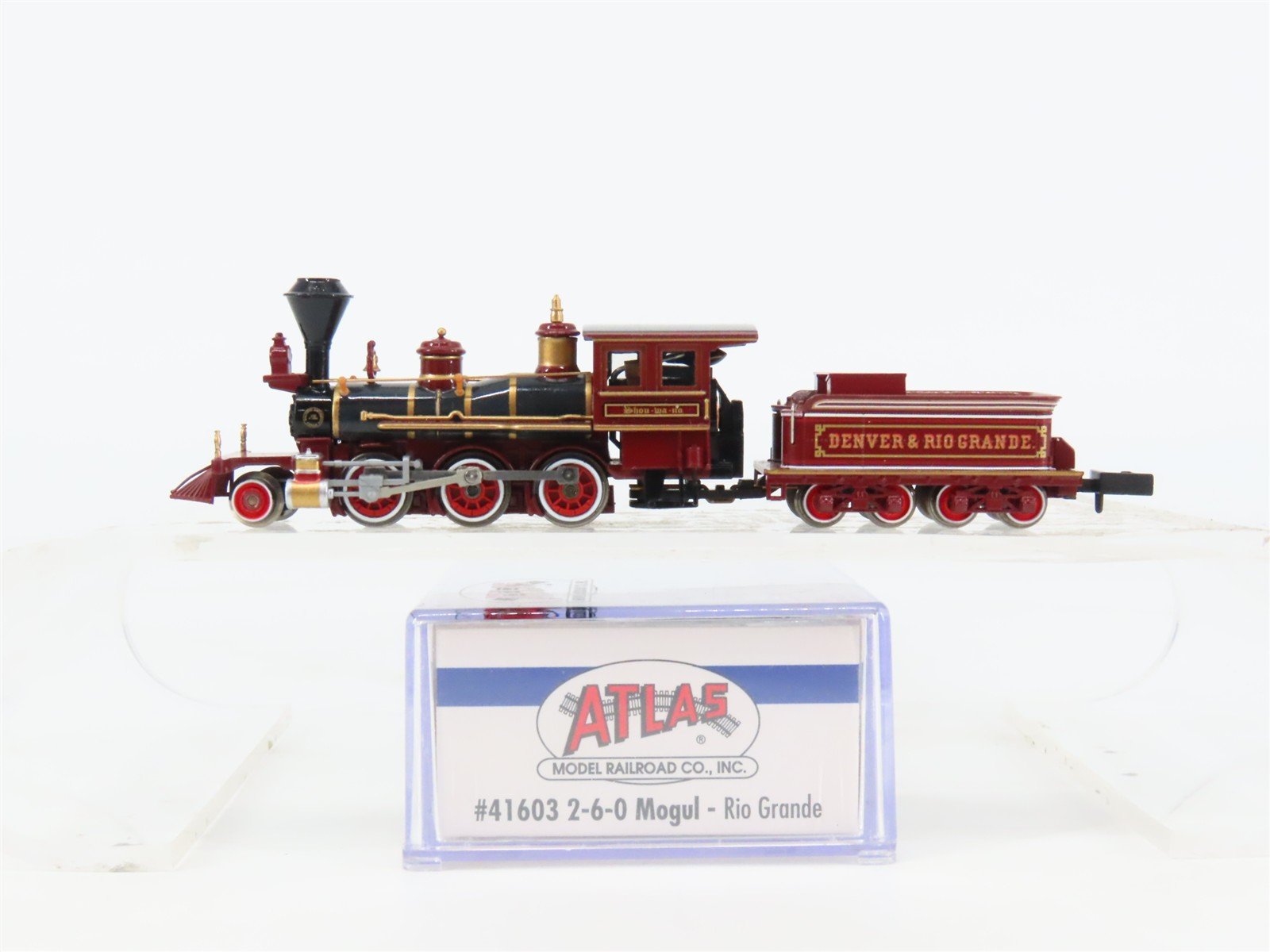 N Scale Atlas 41603 D&RGW Rio Grande "Shou-wa-no" 2-6-0 Mogul Steam #3