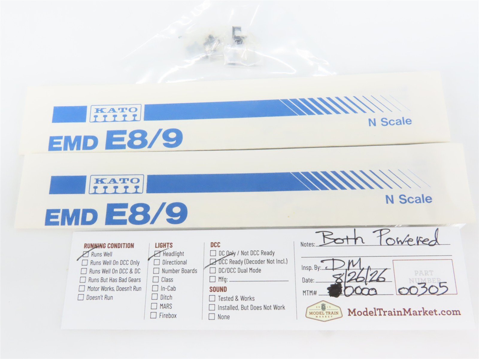 N KATO 176-253/254 NYC New York Central EMD E8/9 A/A Diesel Set - DCC Ready