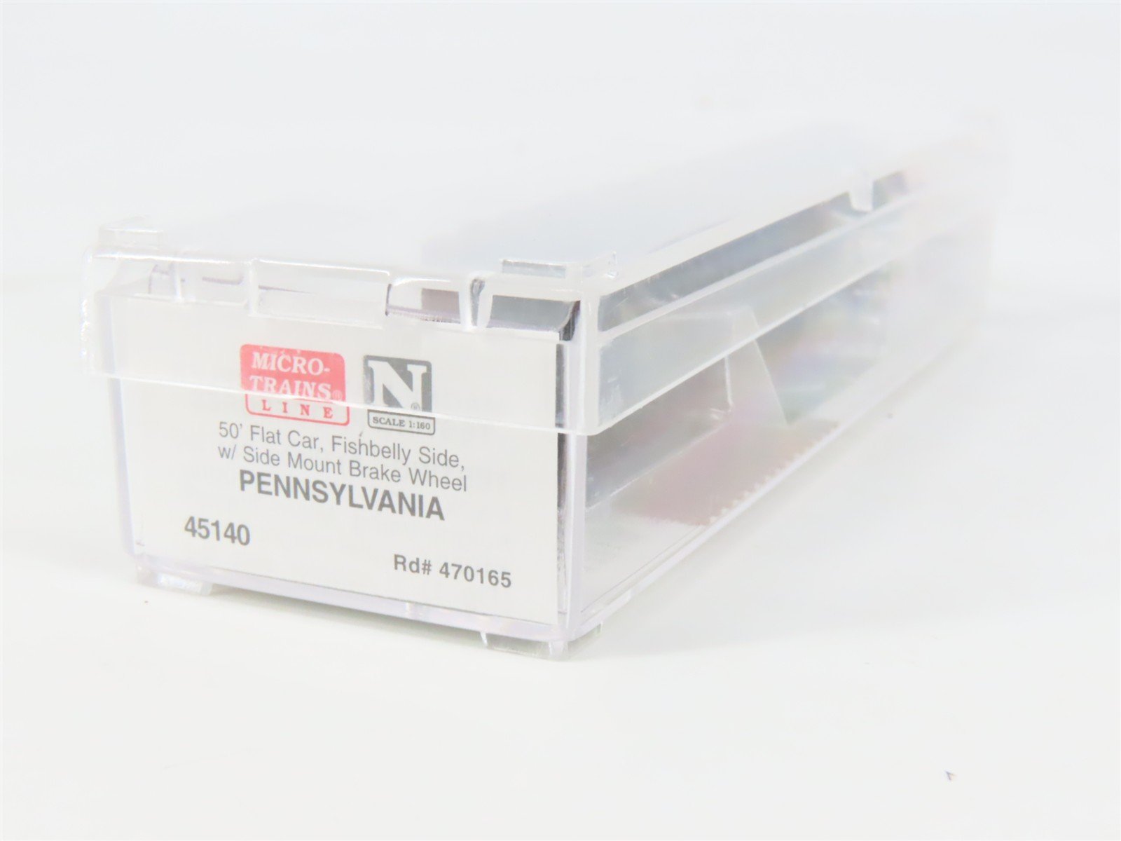 N Scale Micro-Trains MTL 45140 PRR Pennsylvania 50' Flat Car #470165