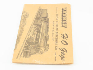 HO Scale Varney Kit #2714-K Undecorated 2-8-4 Berkshire Steam Locomotive