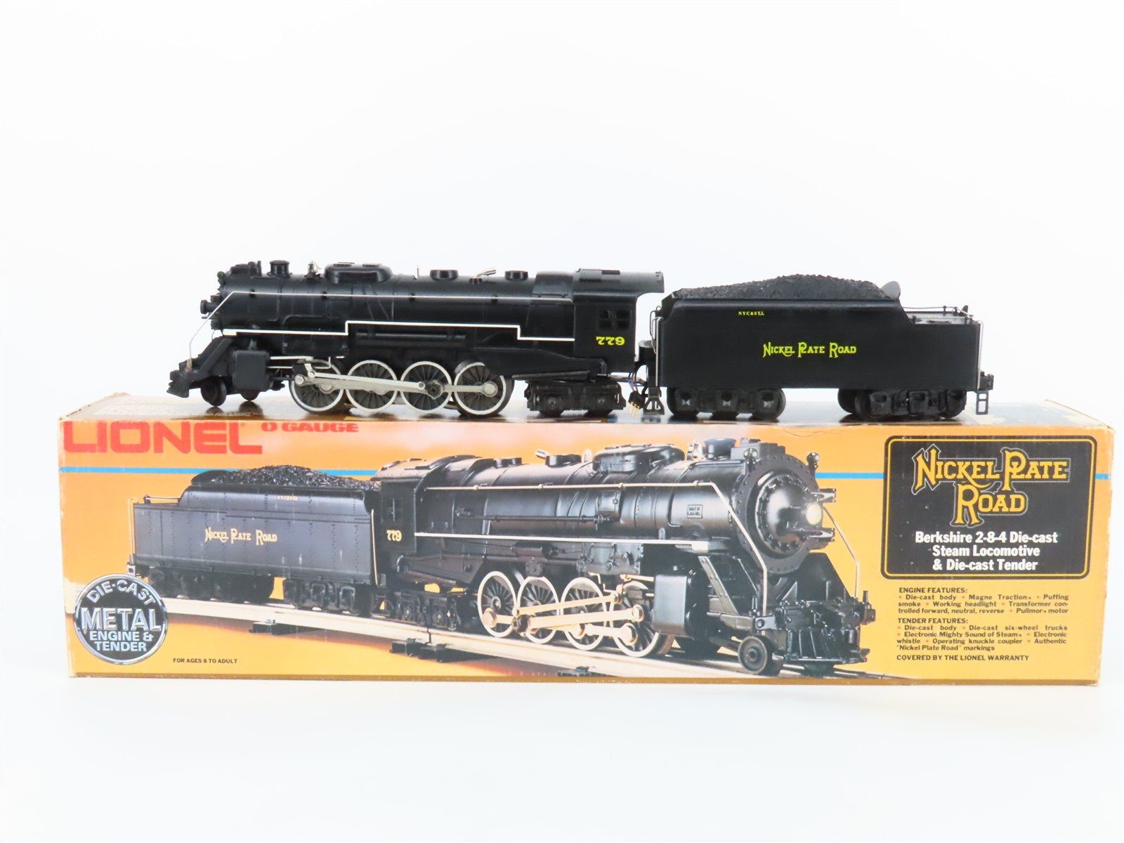 O Gauge 3-Rail Lionel 6-8215 NKP Nickel Plate Road 2-8-4 Berkshire Steam #779