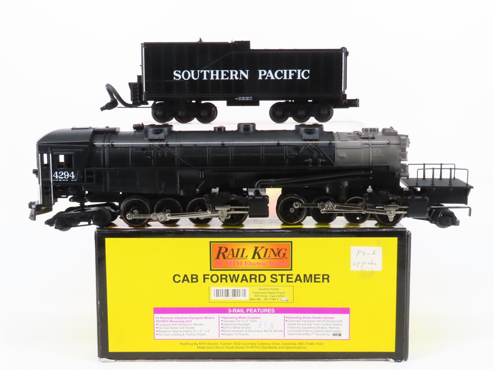 O 3-Rail MTH Rail King 30-1144-1 SP 4-8-8-2 Cab Forward Steam #4294 w/ Sound