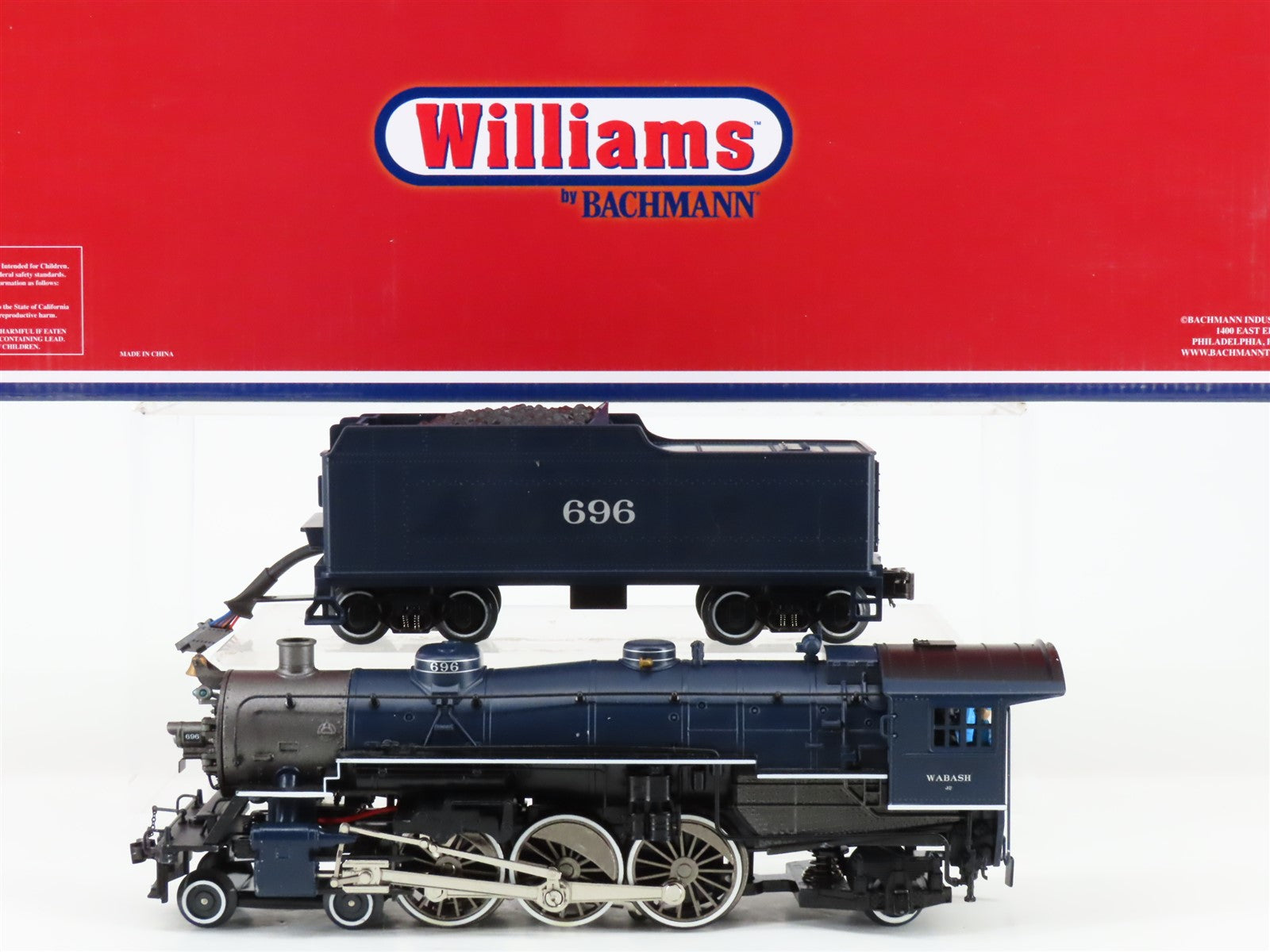 O Gauge 3-Rail Williams 40804 WAB Wabash 4-6-2 Steam Locomotive #696