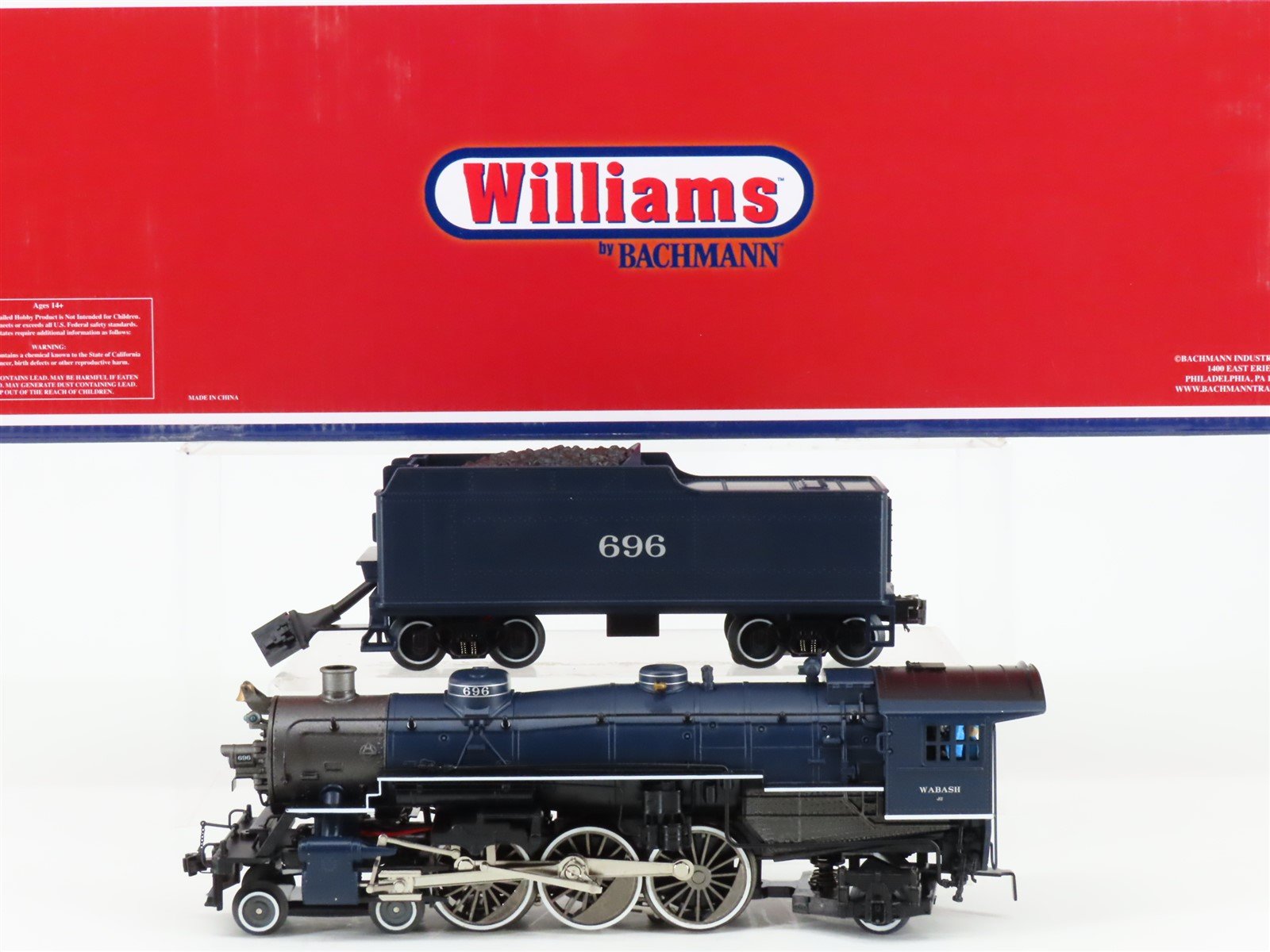 O Gauge 3-Rail Williams 40804 WAB Wabash 4-6-2 Steam Locomotive #696