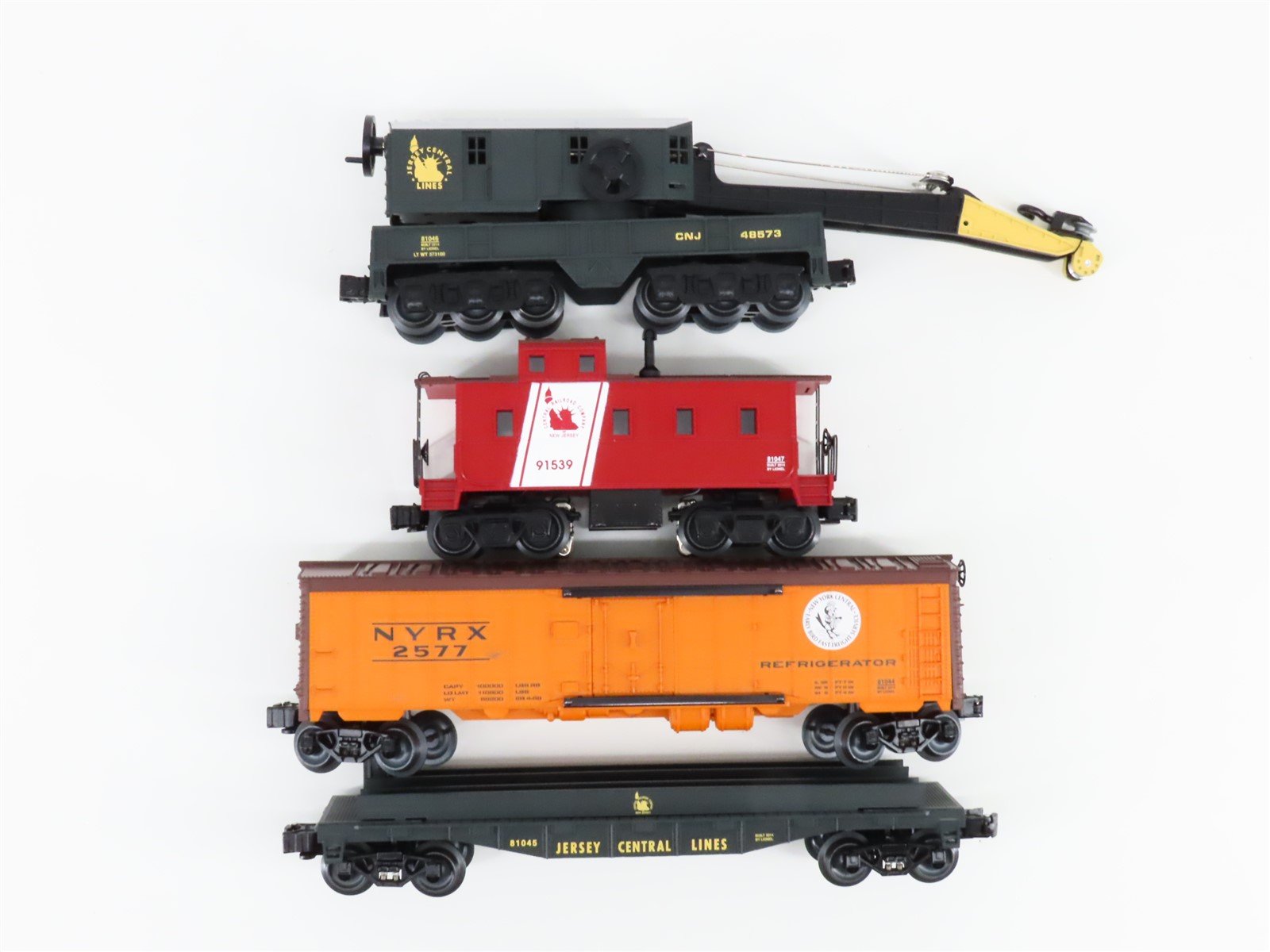 O27 Gauge 3-Rail Lionel 6-81023 CNJ 0-4-0 Yard Boss Steam Freight Set w/ Sound