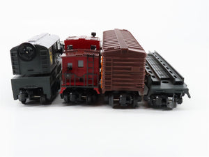 O27 Gauge 3-Rail Lionel 6-81023 CNJ 0-4-0 Yard Boss Steam Freight Set w/ Sound