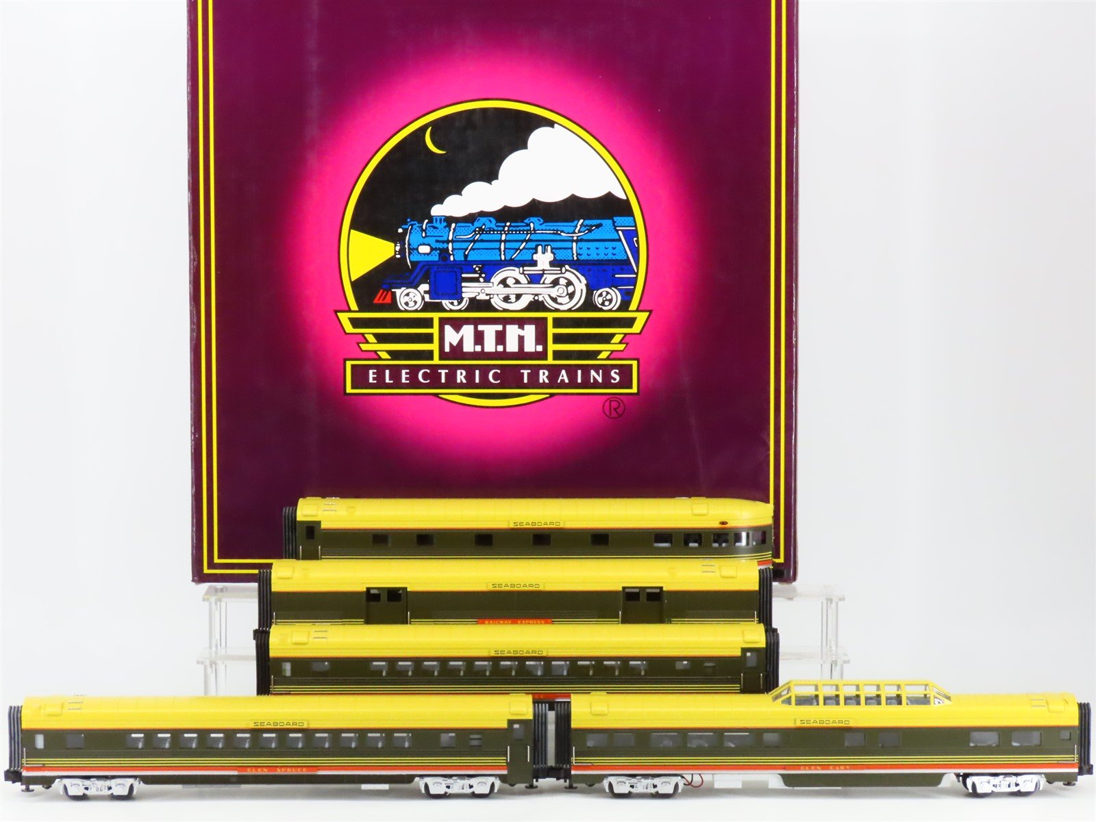 O Gauge 3-Rail MTH 20-6515 SAL Seaboard Air Line 70' Passenger 5-Car Set