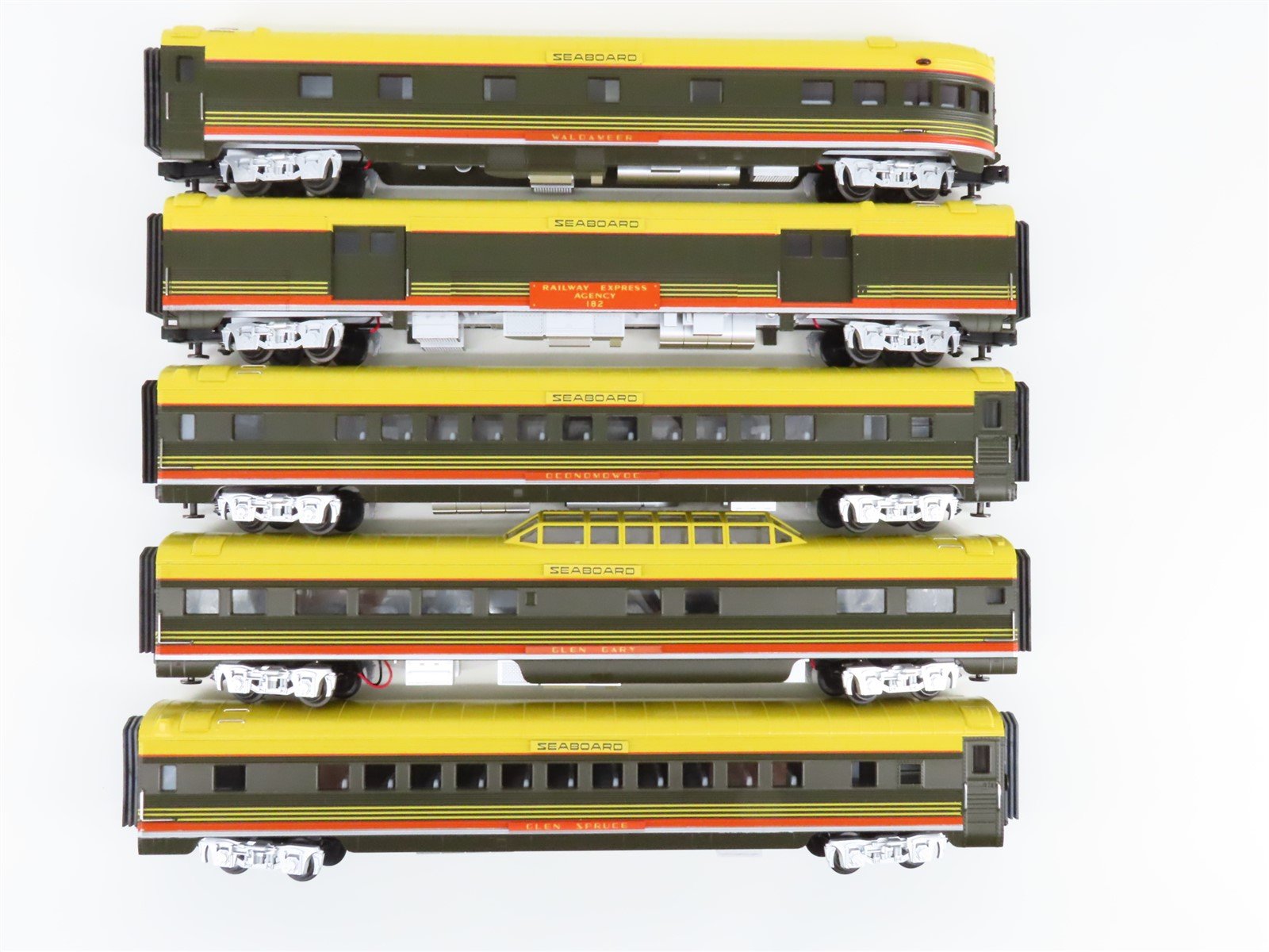 O Gauge 3-Rail MTH 20-6515 SAL Seaboard Air Line 70' Passenger 5-Car Set