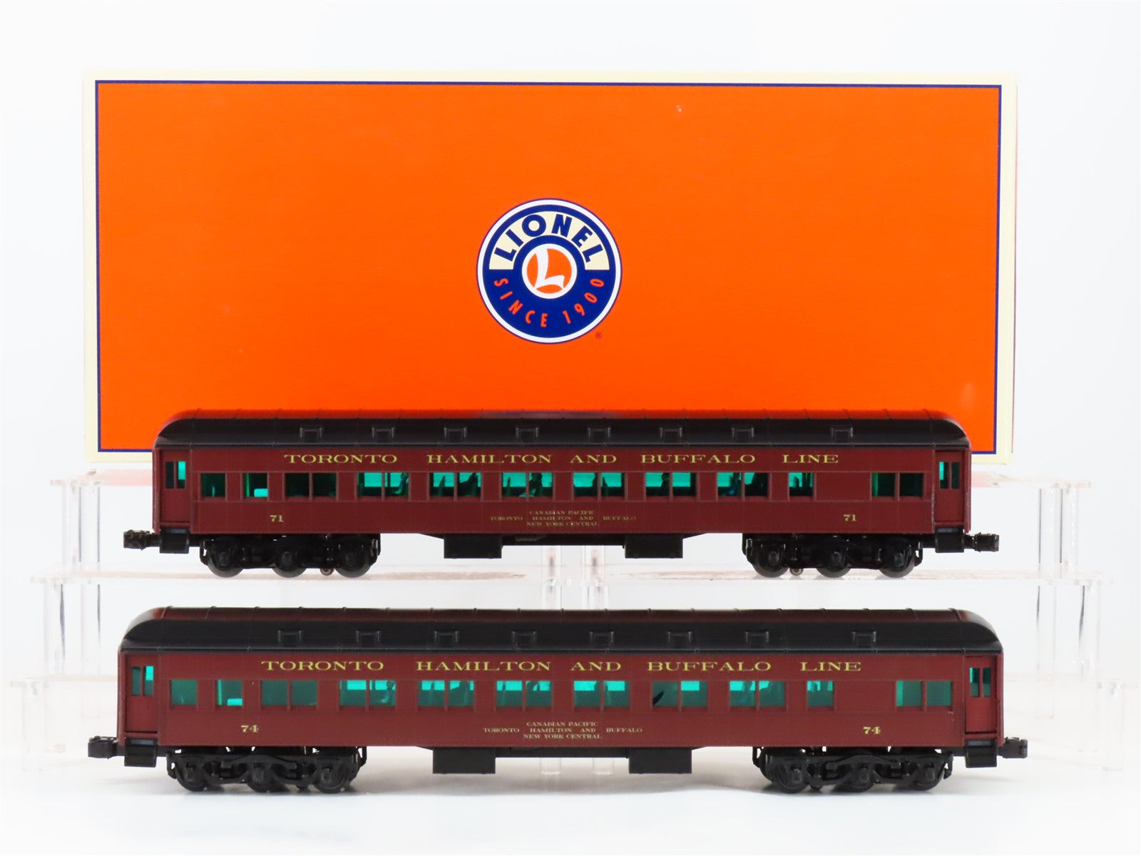 O Gauge 3-Rail Lionel 6-84211 TH&B Heavyweight Coach Passenger Car 2-Pack