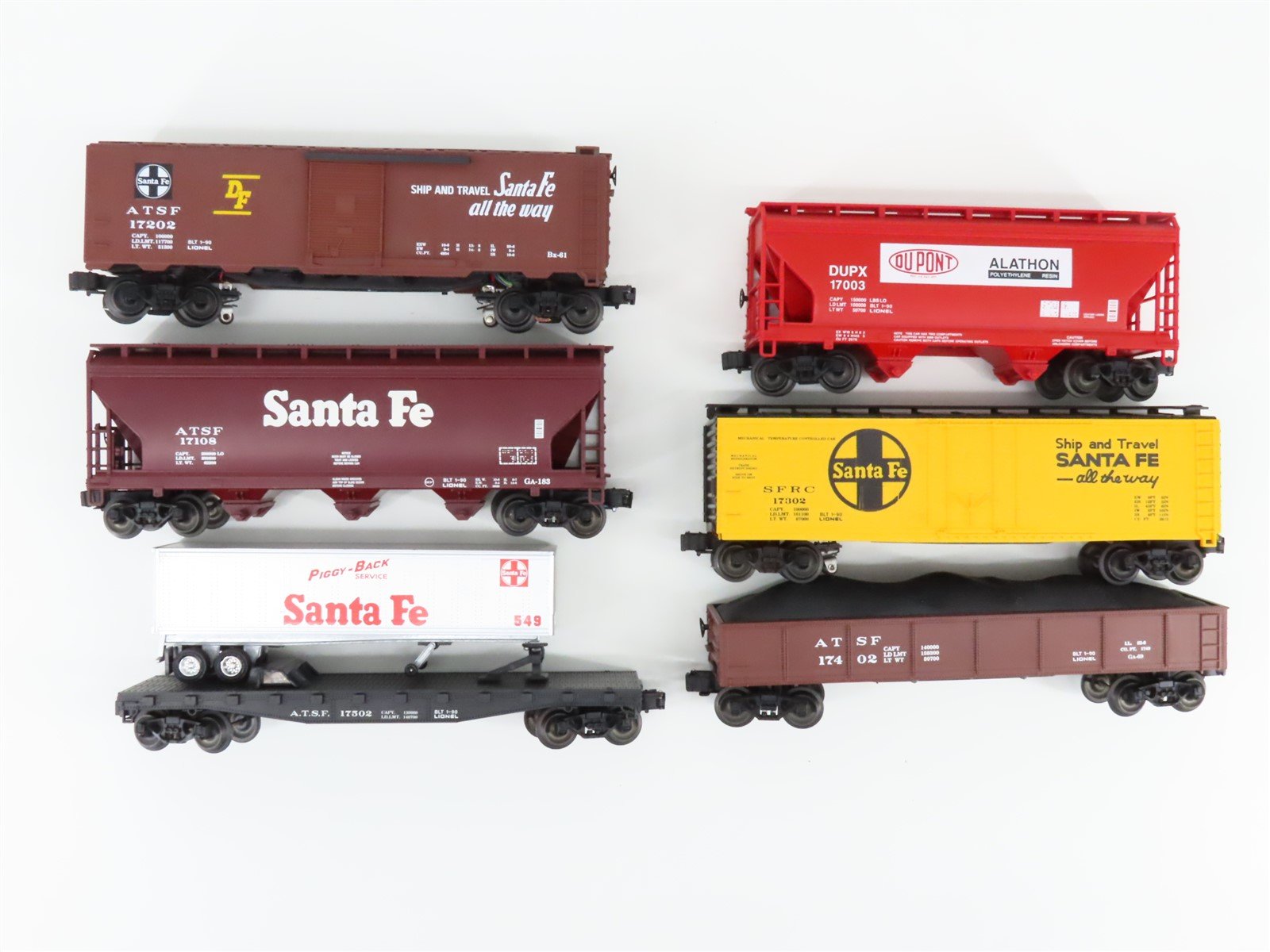O Gauge 3-Rail Lionel 6-11713 ATSF Santa Fe B40-8 Diesel Freight Set