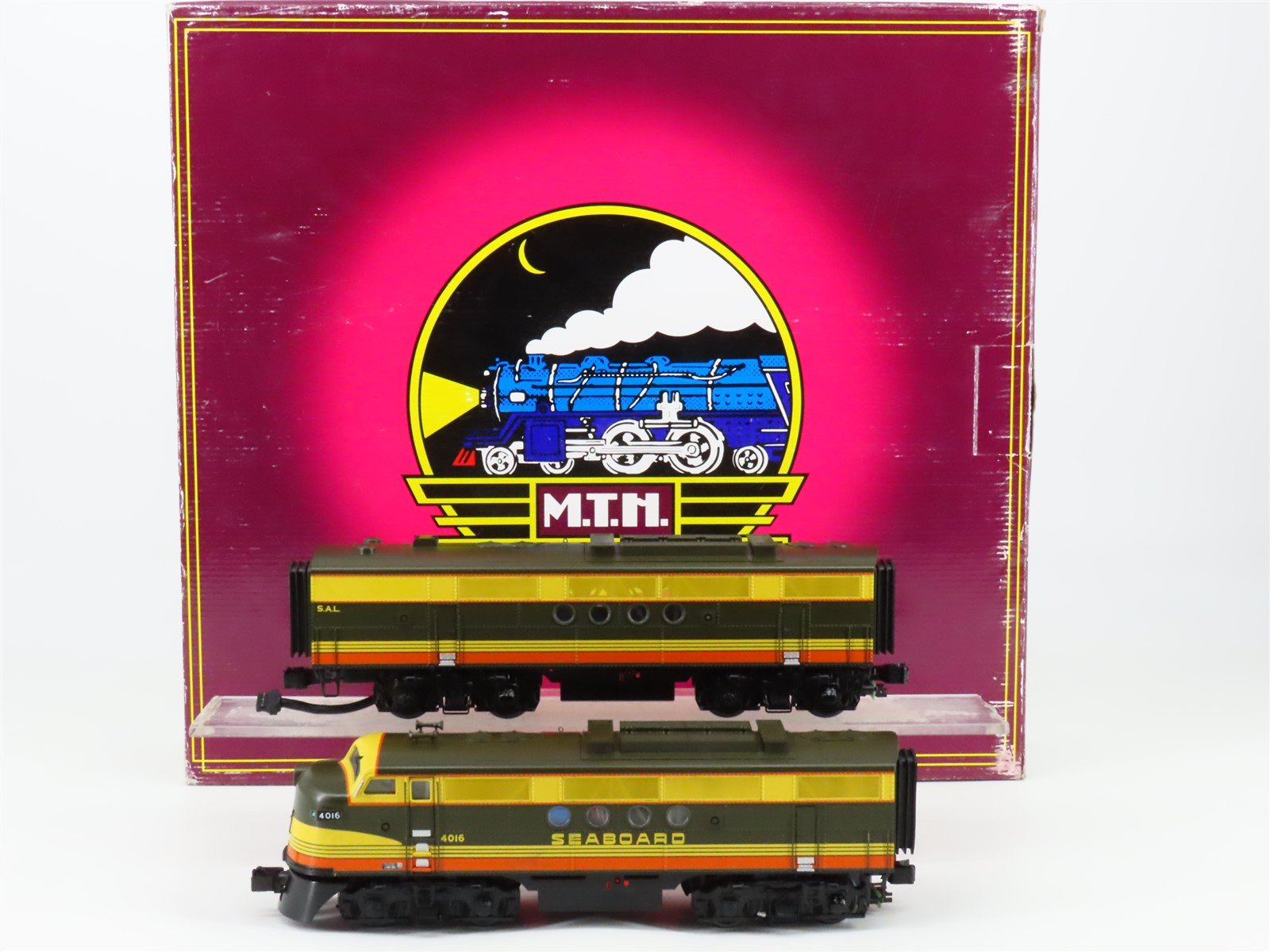 O Gauge 3-Rail MTH 20-2973-1 SAL Seaboard FT A/B Diesel Locomotive Set