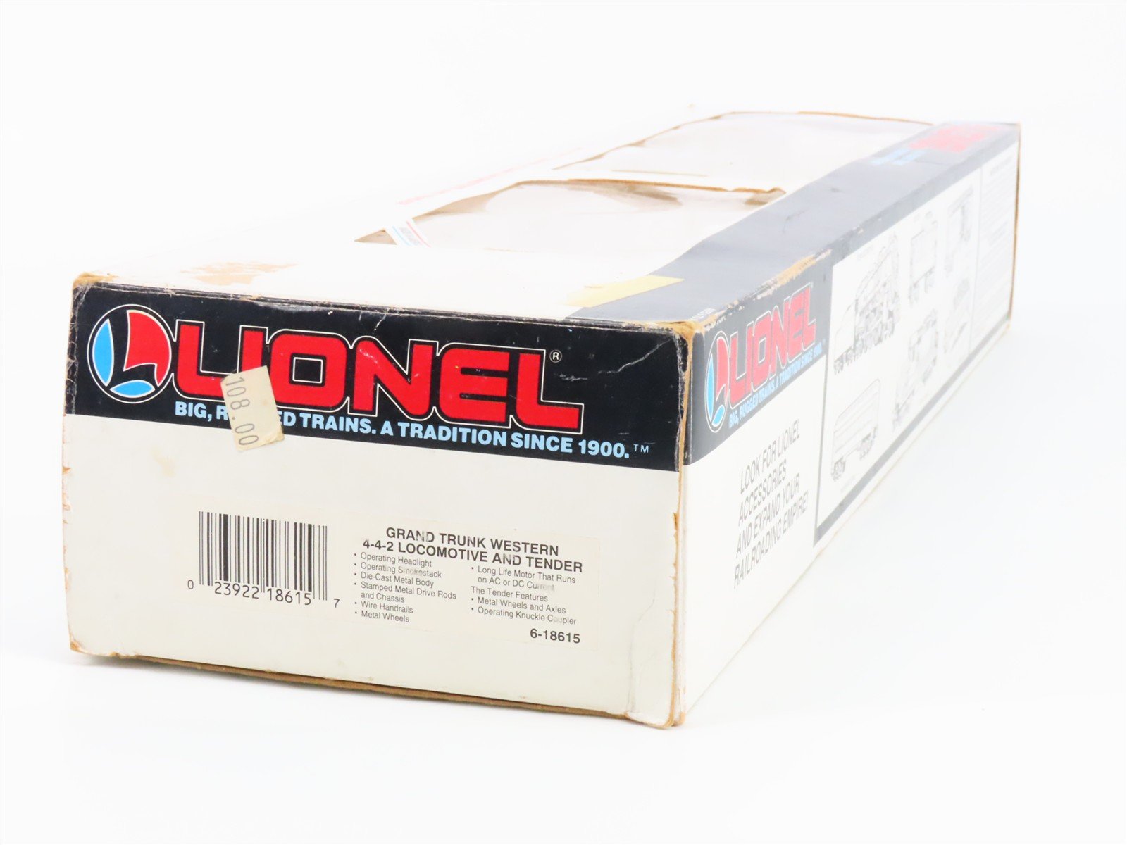 O Gauge 3-Rail Lionel 6-18615 GTW Grand Trunk Western 4-4-2 Steam Loco #8615