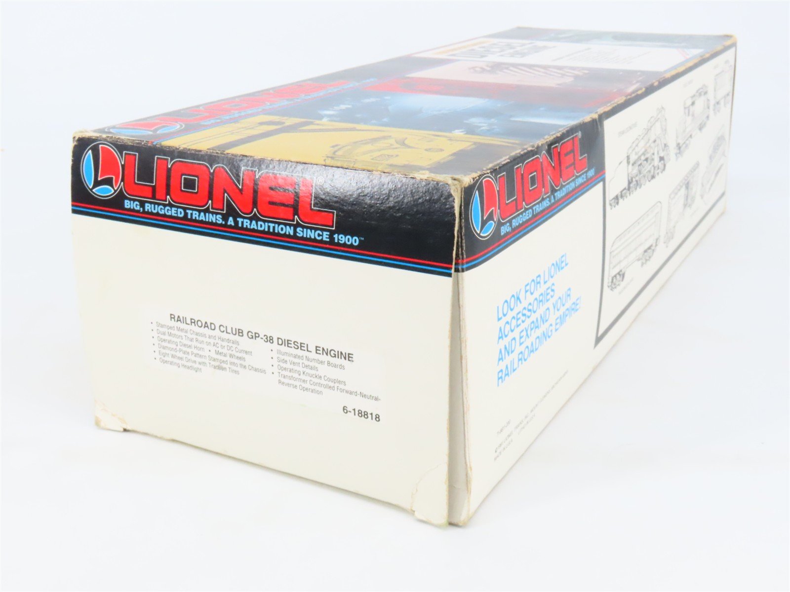 O27 Gauge 3-Rail Lionel 6-18818 LRRC Railroad Club 1992 GP38 Diesel Locomotive